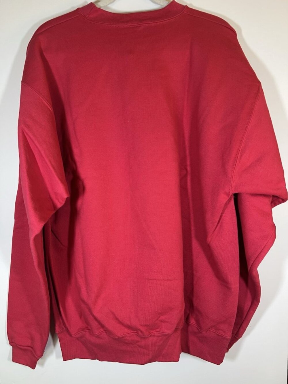 NEW Vintage 90 Deadstock Cotton Deluxe pink BUNNIES Easter sweatshirt XL cottage - Picture 3 of 10
